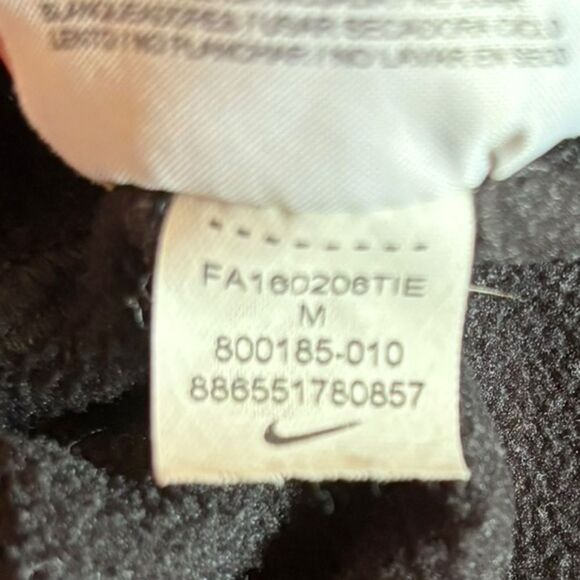 Nike Men's Therma Quarter Zip Training Top Dri Fit Front Pocket Medium Black - Picture 6 of 9